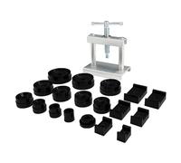 Générique Kit d Outils de Presse pour Montre avec 12 moules Fermoir boîtier arrière Outil Fermeture Couvercle Remplacement Pile ouvreur et extracteur réparation