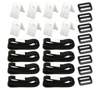 Générique Kit D'accessoires Sangles de Fixation en PVC et Polyester, Facile à Installer Ranger, 24 Pièces pour Enrouleur de Couverture Solaire Piscine