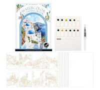 Générique Kit D'aquarelle Pour | Fournitures De Papier À Colorier Pour Bureau - Coloriage À L'Eau Pour - Pour Garçons, Filles, Adolescents, Adultes, Étudiants, Débutants, Passionnés, Maison, École,