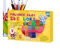 Générique Kit d'argile à Modeler, Ensemble de pâte Artisanale 24 Couleurs, argiles à sculpter Auto-durcissantes avec Formule de Texture Douce, Bricolage pour Adultes activités Artisanales Scolaires,