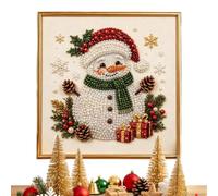Générique Kit d'Art de Perles Déco Fenêtre en Strass Noël avec Cadre