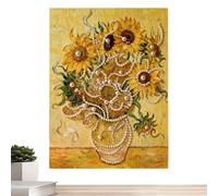 Générique Kit D'Art De Perles - Fleur DIY Esthétique 30 X 40 Cm,Coffret Créatif DIY À Assembler - Cadeau Pour Fille Garçon Chambre Salon Bureau Fête D'anniversaire