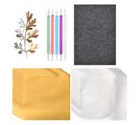 Générique Kit d'art sur Feuille d'Aluminium | Double Face avec Patin en Feutre,Outils d'Embossage pour Débutants,pour Peinture, Projets Scolaires, Décoration et Activités Manuelles