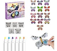 Générique Kit d'artisanat Papillon Papillon Volant, Jouet Volant - de fée Magique - Cartes Volantes Magiques à remonter, pour Marque-Page coloré Carte de vœux