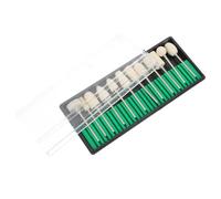 Générique Kit de 12 Embouts en Laine pour Ponceuse à Ongles, Acier Inoxydable, pour Polir et Lisser les Ongles, pour Manucure et Pédicure à Domicile Salon
