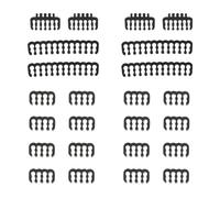 Générique Kit de 24 Peignes Organiseurs de Câbles pour Ordinateur 12+4 Fils Gestion Câbles Alimentation Fil Interne pour Boîtier Ordinateur Accessoire Modding Compatible sur Mesure