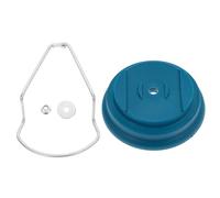 Générique Kit de 4 Accessoires de Rechange pour Tondeuse à Gazon Bleu, Vis, Écrous et Couvercle de Base en Pp et Acier, Installation Facile pour Jardin