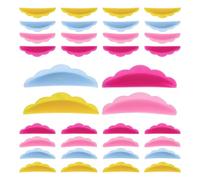 Générique Kit de 40 Paires de Bigoudis en Silicone pour Permanente de Cils, Outil de Maquillage Solide pour Lifting et Courbure des Cils en Usage Individuel