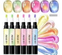 Générique Kit De 6 Stylos Gel œIl De Chat Pastel Sans Lampe Uv