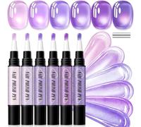 Générique Kit De 6 Stylos Gel œIl De Chat Pastel Sans Lampe Uv