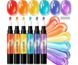 Générique Kit De 6 Stylos Gel œIl De Chat Pastel Sans Lampe Uv