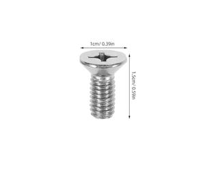 Générique Kit de 8 Vis de Fixation du Disque de Frein en Acier Inoxydable Couleur Argenté Compatibles Véhicules Boulons pour Disque de Frein Voiture Fixation Sécurisée pour Système de