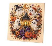 Générique Kit De Bricolage D'Art De Diamant De Perle De Fantôme D'Halloween, Kits De Peinture De Diamant De Perles 3d Pour Adultes, Cadeau De Fête Saisonnier De Bricolage Pour Débutant