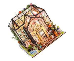 Générique Kit de Bricolage de Maison Miniature 3D en Bois et Acrylique Accessoires Décoratifs pour Chambre de Filles, Stimule la Créativité et Moments de Partage