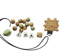 Générique kit de bricolage pour Attache tétine lion feuille (en kit DIY ou montée)