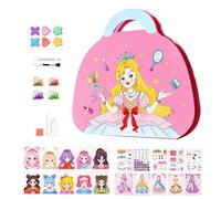 Générique Kit de bricolage princesse magique pour,Jouets amusants et brillants avec peinture de gemmes et art du foil | Jeux de Déguisement,pour anniversaire, Noël, fête, jardin, intérieur, vacances,