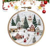 Générique Kit de Broderie de Noël, Point de Croix pour Débutants, Décoration et Cadeaux, Artisanat DIY à la Main pour Adultes (A)