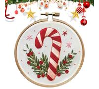 Générique Kit de Broderie de Noël, Point de Croix pour Débutants, Décoration et Cadeaux, Artisanat DIY à la Main pour Adultes (F)