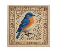 Générique Kit de broderie-ensemble de point de de 25cm, fournitures de à motif Floral de colibri, accessoires de pour débutants | Projet de travaux d'aiguille décoratifs pour adultes, affi