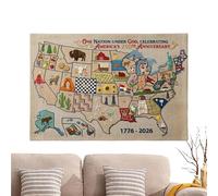 Générique Kit de broderie patriotique | DIY 250e anniversaires carte US broderie,Kit point de commémoratif | Pour 4 juil., Memorial, Remembrance, Veterans, déco maison, amis & famille créatifs