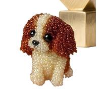 Générique Kit de Broderie Perles Chien | Set De Broderie 3D Forme Animale Chien,Accessoires de Création avec Fils pour Amateurs de Animaux Femmes Filles Adultes
