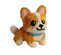 Générique Kit de Broderie Perles - Set de Broderie Perles Chien en 3D,Accessoires Complets de Art Ornemental pour Adultes et
