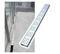 Générique Kit de caniveau en Acier Inoxydable 304 - Solution de Drainage extérieur Robuste, Durable et Polyvalente, Multiples Options d'installation, 10,2 cm x 3 cm x 100
