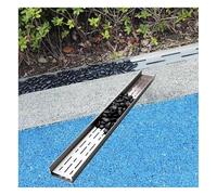 Générique Kit de caniveau Robuste en Acier Inoxydable, Canal d'évacuation des eaux pour terrasse et Jardin extérieur, caniveaux étroits pour terrasse, pour Jardins, balcons, Cours, côtés de