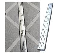 Générique Kit de caniveau Robuste en Acier Inoxydable, système de Drainage à Canal étroit 304 avec grilles, kit de Drainage extérieur, caniveau de terrasse de Piscine, kit de caniveau en aci