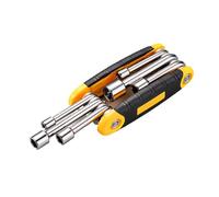 Générique Kit de clés hexagonales de poche - Tournevis multi- compact, construction fiable et durable, système de stockage facile à | Assemblage de meubles d'entretien de vélo, cadeau de bricol