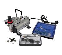 Générique Kit de compresseur d'aérographe avec 2 Pistolets,Quincaillerie,Outils,Compresseurs,5.5 KG,140283
