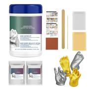 Générique Kit de coulée à Main 3D avec Poudre de Moulage d'alginate | Keepsake à la Main en plâtre de Bricolage pour Les Couples, Les familles, Les et Les Adultes | Créer des Statues de Main po