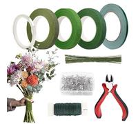 Générique Kit de Création de Bouquets, Outils pour Fleurs, Accessoires Art Floral Fournitures Fleuriste Pour Création De Corsages Accessoires De Mariage Projets Créatifs