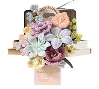 Générique Kit de Création de Fleurs en Chenille,DIY Bouquet de Tiges Chenille pour Déco Anniversaire | Set de Fils pour Fleurs Fait Main,pour Maison Salon Chambre Fête Mère Saint-Valentin