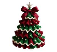 Générique Kit de Crochet Noël, Kit Crochet Débutant Complet Sapin de Noël avec Outil DIY, Decoration de Noel au Crochet, Kits de Démarrage Crochets pour Débutants et Amateurs (A-produit inachevé)