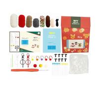 Générique Kit de Crochet pour Débutants Noël | Set de Tricot DIY,Kit De Crochet Facile Festive,pour Adultes, Adolescents, Passionnés de DIY, Débutants, Amateurs d'Artisanat, Liens Familiaux, Pleine