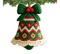 Générique Kit de Crochet pour Décorations de Noël - Kit de Tricot Pendentif Cloche de Noël | Fournitures Créatives pour Activités Familiales et Pleine Conscience - Adultes Décoration Domicile