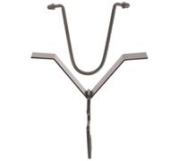 Générique Kit de Crochets pour Chaîne de Pluie Noir, Adaptateur en Métal | Installation en V, Structure Stable et Étanche, Compatible Gouttières et Conduits, 1 Set