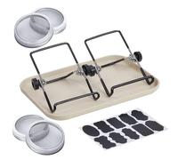 Générique Kit De Culture De Germes - Système Complet De Germination des, Couvercles en De Ventilation, Support De Drainage Inclinable, Base D'égouttement Facile À Nettoyer | pour Les Germes De Broc