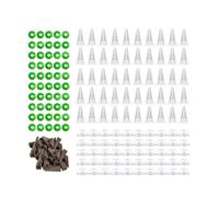 Générique Kit de Culture Hydroponique, Accessoires de Jardinage à Monter Soi-même, Produits Hydroponiques Faciles à Utiliser pour La Culture Fruitière, 50 pièces