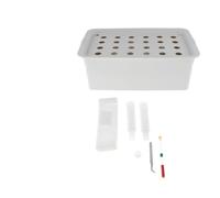 Générique Kit de Culture Hydroponique D'intérieur, 24 Emplacements de Plantation, Box de Culture D'intérieur, Système Hydroponique, Gris