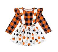 Générique Kit de Déguisement Halloween pour Filles Vêtements Carnaval Cosplay Robe Victorien Costume Princesse Fille Gothique Spooktacular Enfant Fête
