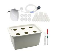 Générique Kit de démarrage système Culture hydroponique Armoire sans Sol avec réservoir 5L Pompe à air Pierre Bulles Jardinage intérieur et Domestique hautement performant pour Herbes légumes Fleurs