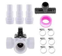 Générique Kit De Dérivation De Chauffage Solaire - Kit De Régulation À Connexion Rapide,Raccord De Tuyau pour Plusieurs Unités, Pièce De Rechange pour Tuyaux De 1,3/1,5 Pouces, Accessoires De Piscine