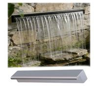 Générique Kit de déversoir de Cascade avec Tuyau ondulé pour extérieur, (Kit de déversoir de Cascade Extra Long de 38 Pouces avec connecteur réglable de 82 à 20 Pouces pour piscines extérieures, Sort