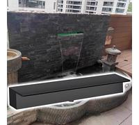 Générique Kit de déversoir de Cascade avec tuyaux ondulés pour extérieur, déversoir de Cascade en Acier Inoxydable pour bassins, Fontaine de Piscine Facile à Installer de