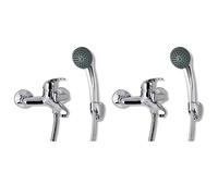 Générique Kit de Douche 2 pcs,Quincaillerie,Plomberie,Équipements sanitaires,Cabines & Kits de Douche,Argent,2.4KG,275922