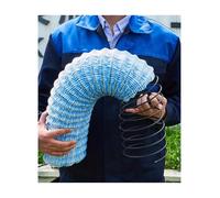 Générique Kit de Drainage perforé for tuyaux de Drainage français, tuyaux de Drainage à Infiltration Souple avec Fil d'acier, Tuyau d'arrosage enveloppé de Tissu de 3 Pouces(Long 500cm(16.4ft))