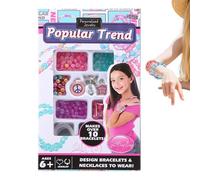 Générique Kit De Fabrication De Bracelets Amitié | Kit D'arts Et D'artisanat,Accessoires Créatifs Loisirs Interactifs Jeux - Jouets Créatifs Interactifs Filles Garçons Adulte Fête Anniversaire École