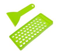 Générique Kit de Fabrication de Gloss à Lèvres avec 50 Trous en Plastique Vert, Plateau de Remplissage et Spatule à Lèvres Faits Maison